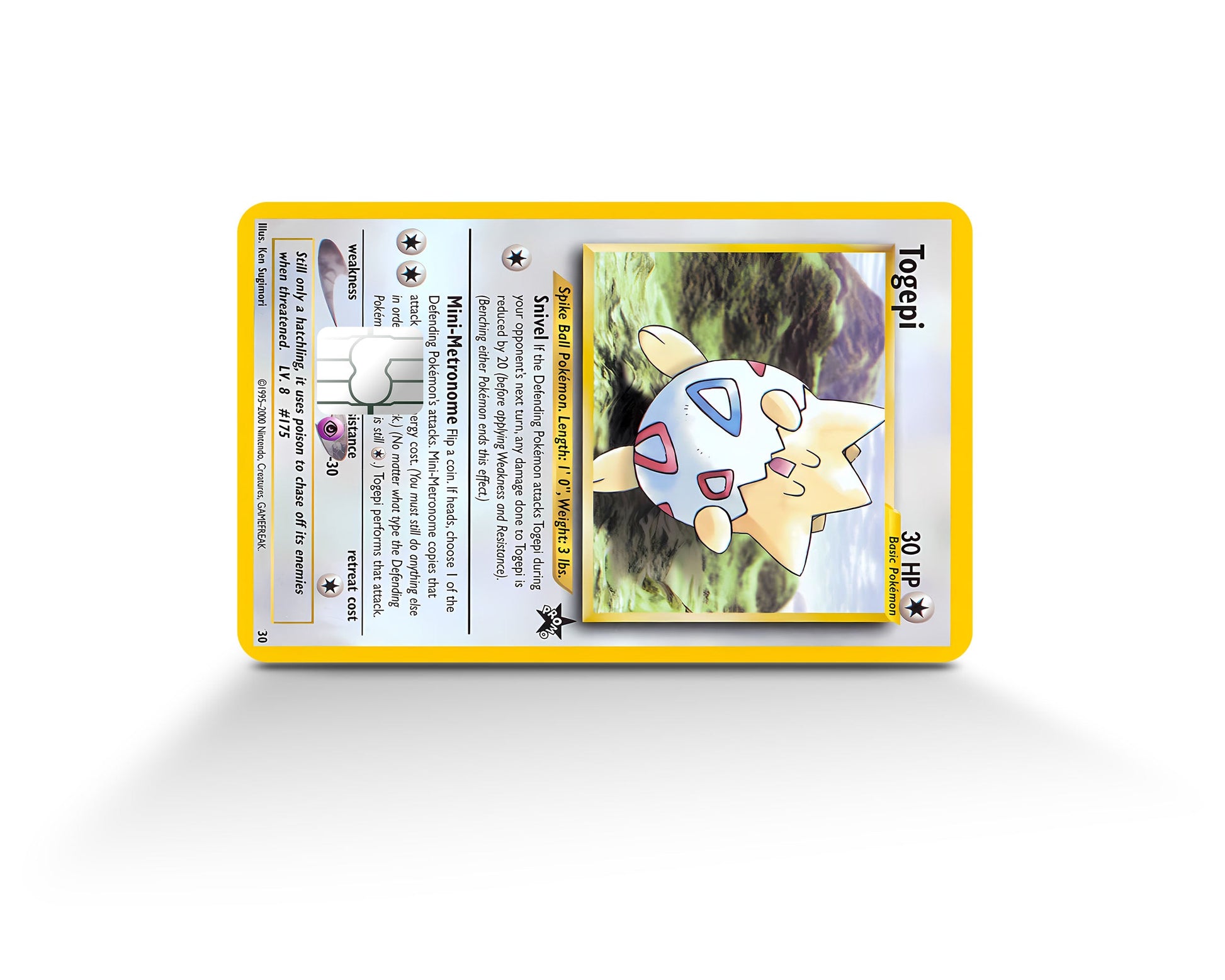 Togepi Pokemon Card Credit Card Credit Card Skin Anime Town Creations Togepi Pokemon Card Credit Card Credit Card Skin Anime Town Creations