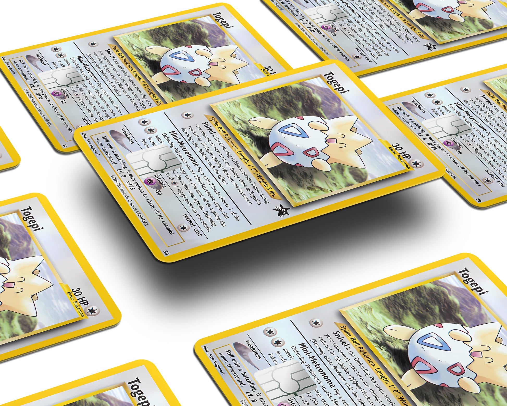 Togepi Pokemon Card Credit Card Credit Card Skin Anime Town Creations Togepi Pokemon Card Credit Card Credit Card Skin Anime Town Creations