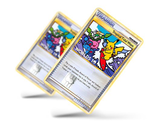 Anime Town Creations Credit Card Tropical Tidal Wave Pokemon Card Full Skins - Anime Pokemon Credit Card Skin
