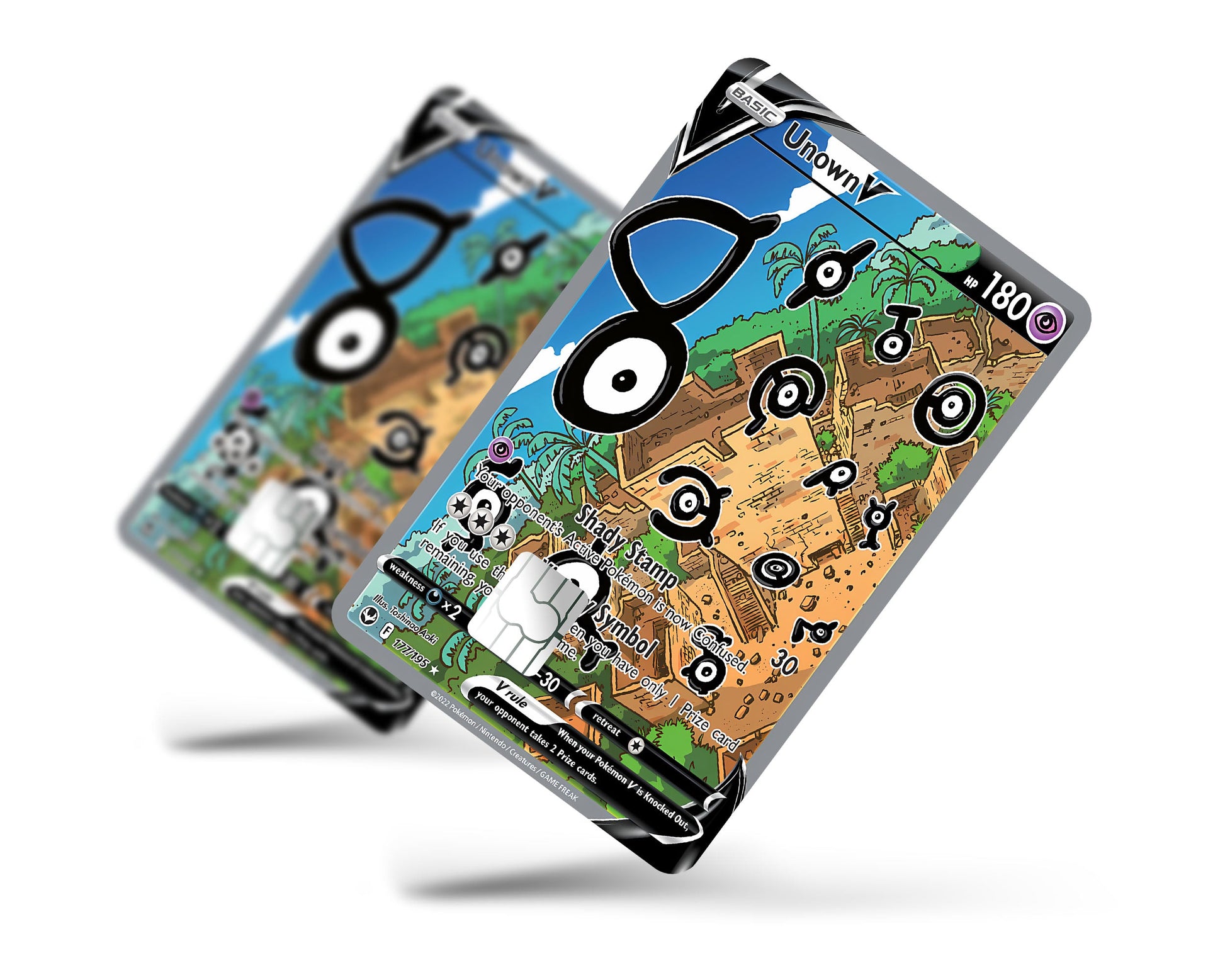 pokemon card unown Unown Pokemon Card Credit Card Credit Card Skin – Anime Town Creations