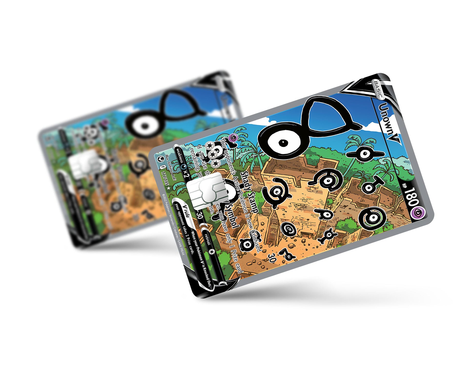 unown pokemon card Unown Pokemon Card Credit Card Credit Card Skin – Anime Town Creations