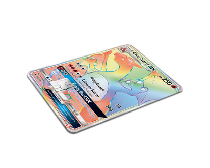 Anime Town Creations Credit Card Rainbow Charizard Pokemon Card Full Skins - Anime Pokemon Credit Card Skin