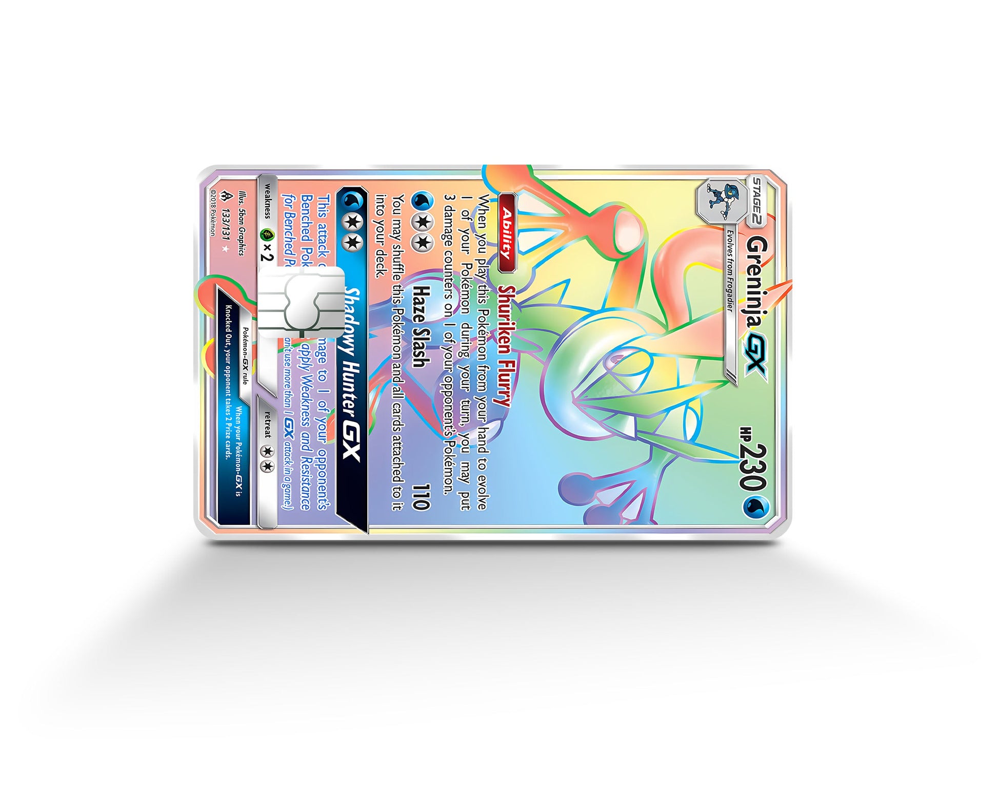 Rainbow Greninja Pokemon Card Credit Card Credit Card Skin Anime Town Creations Rainbow Greninja Pokemon Card Credit Card Credit Card Skin Anime Town Creations