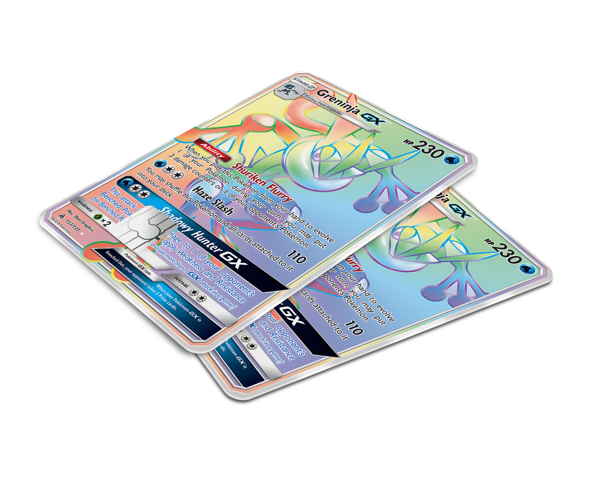 Rainbow Greninja Pokemon Card Credit Card Credit Card Skin Anime Town Creations Rainbow Greninja Pokemon Card Credit Card Credit Card Skin Anime Town Creations