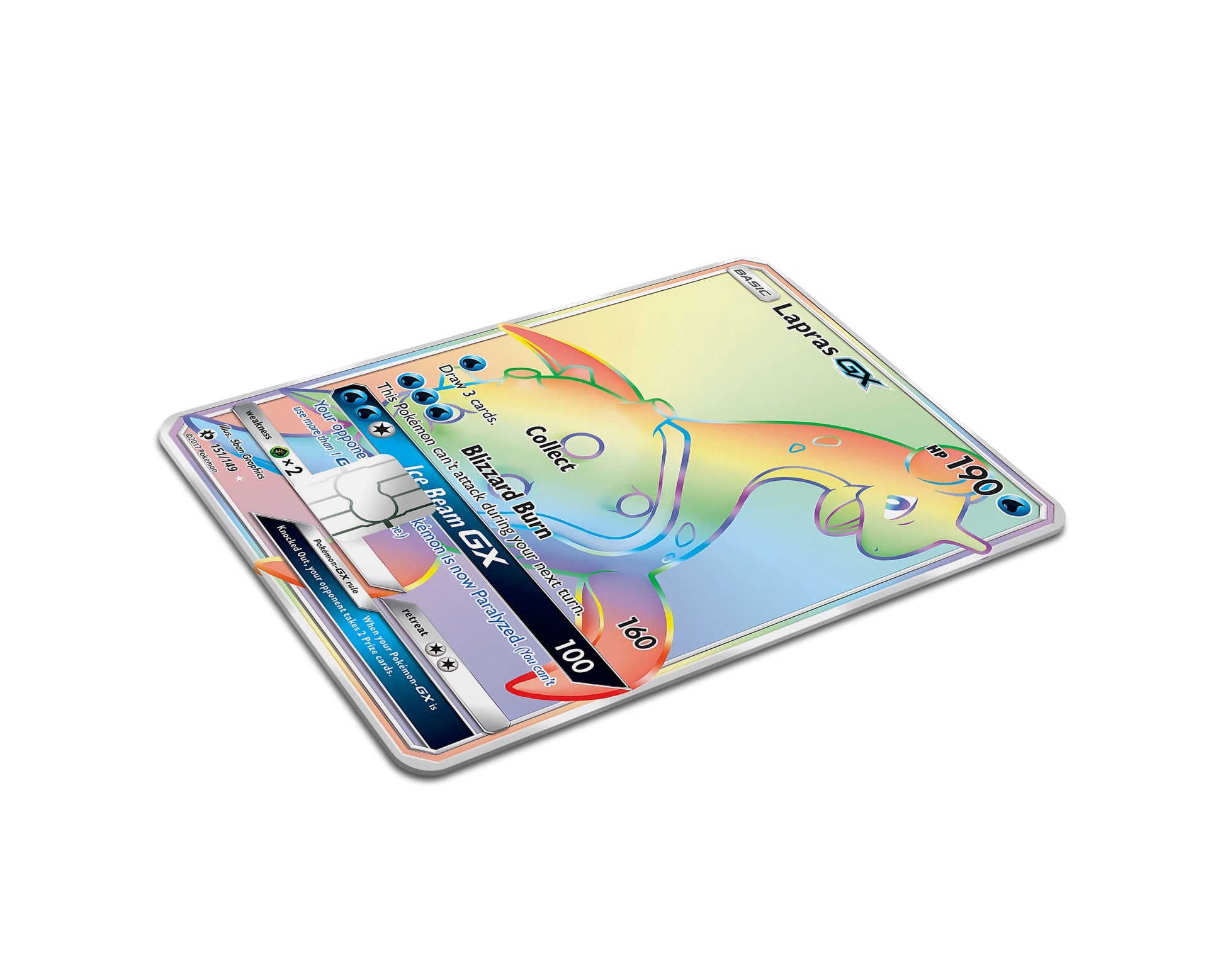Rainbow Lapras Pokemon Card Credit Card Credit Card Skin Anime Town Creations Rainbow Lapras Pokemon Card Credit Card Credit Card Skin Anime Town Creations
