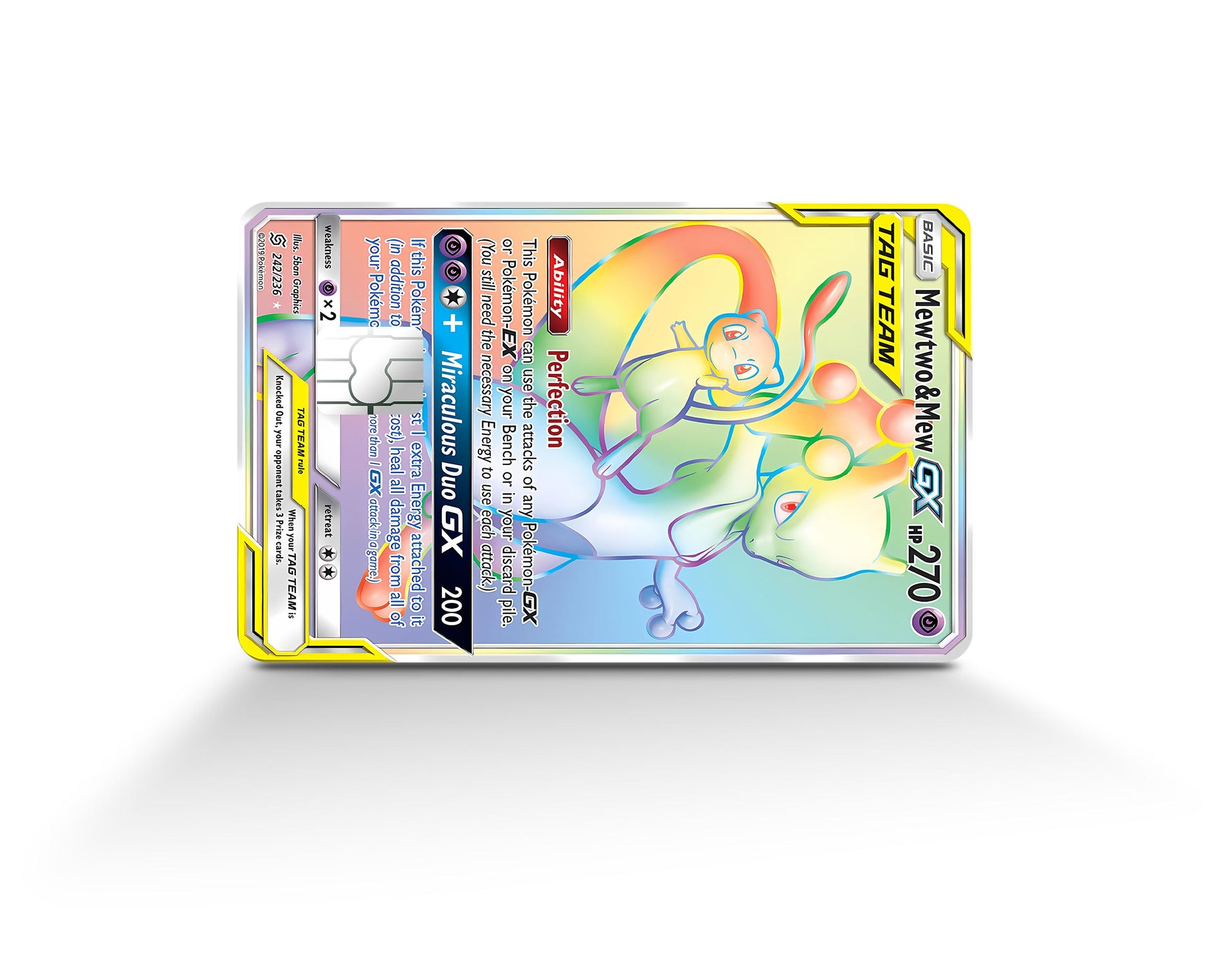 Rainbow Mewtwo & Mew Pokemon Card Credit Card Credit Card Skin Anime Town Creations Rainbow Mewtwo & Mew Pokemon Card Credit Card Credit Card Skin Anime Town Creations