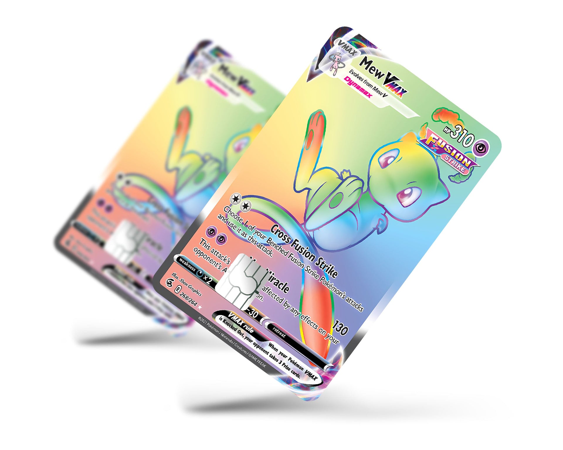 beauty rainbow pokemon card Mew Credit Card Credit Card Skin – Anime Town Creations Color:Voltage Dragon Sliver Supporter / / Card Rules Text: first, strike,