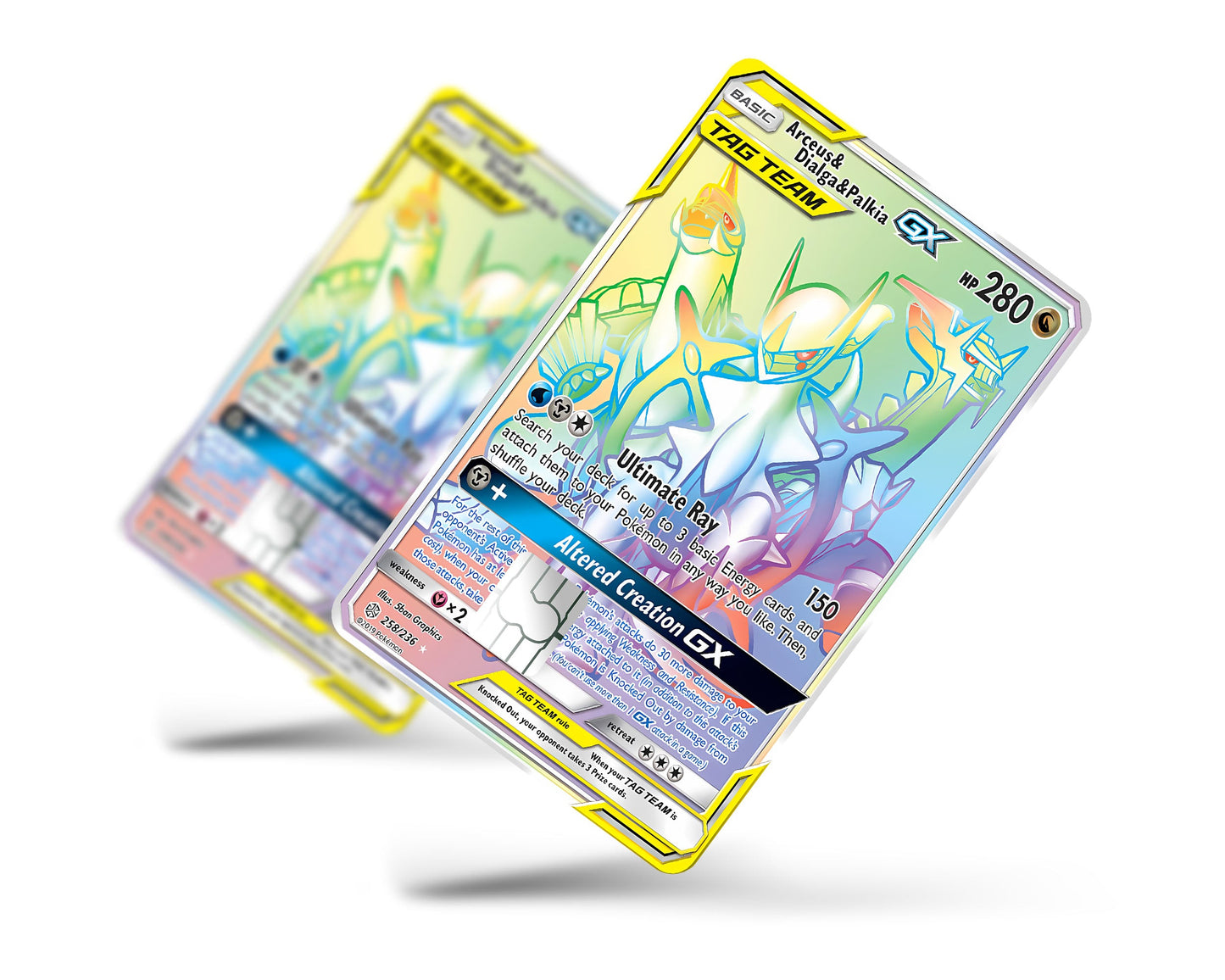 Rainbow Arceus Dialga Palkia Pokemon Card Credit Card Credit Card Skin Anime Town Creations Rainbow Arceus Dialga Palkia Pokemon Card Credit Card Credit Card Skin Anime Town Creations