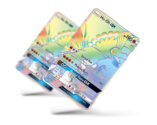 Anime Town Creations Credit Card Rainbow Ho-oh Pokemon Card Full Skins - Anime Pokemon Credit Card Skin