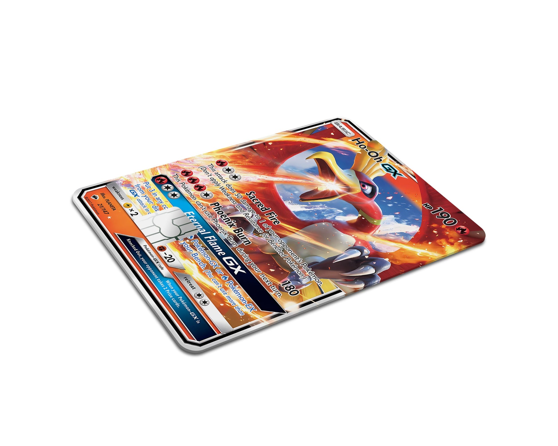 rare ho oh pokemon card Rare Ho-oh Pokemon Card Credit Card Credit Card Skin – Anime Town Creations