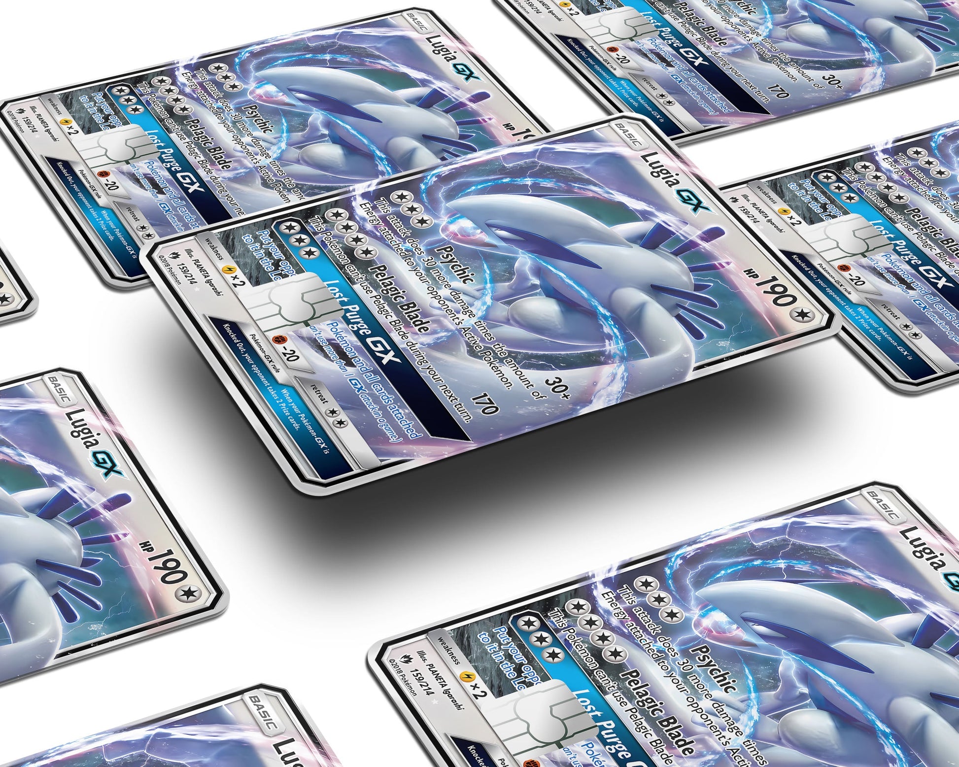 rare lugia pokemon card Rare Lugia Pokemon Card Credit Card Credit Card Skin – Anime Town Creations