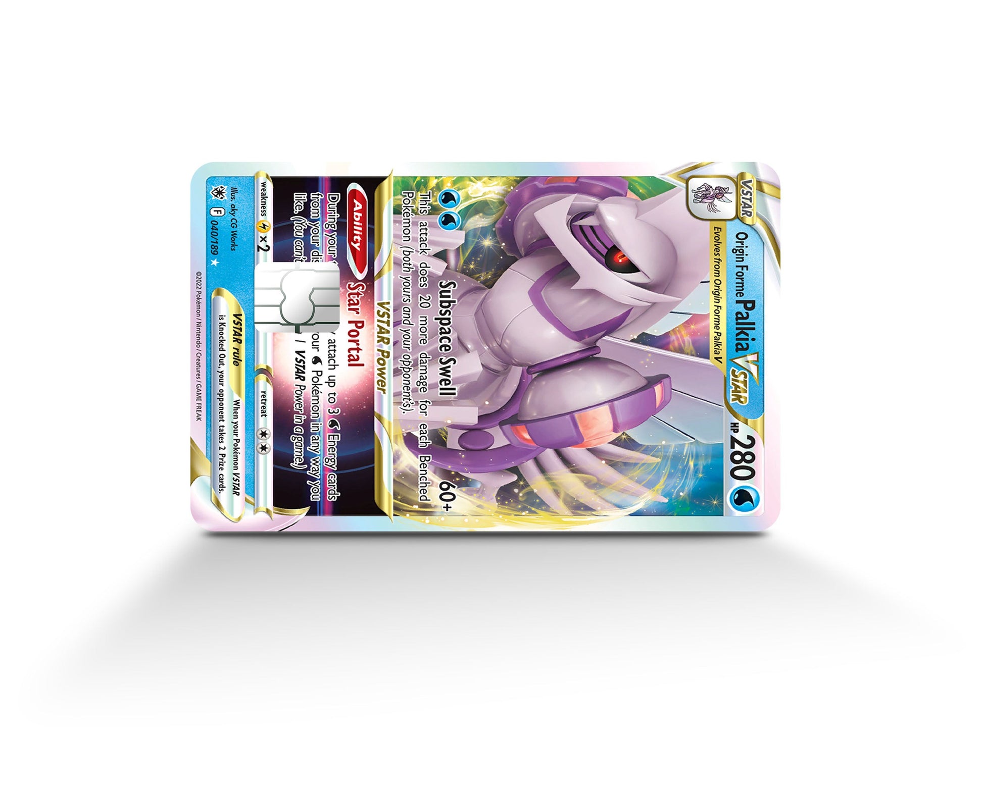 Anime Town Creations Credit Card Palkia Pokemon Card Full Skins - Anime Pokemon Credit Card Skin