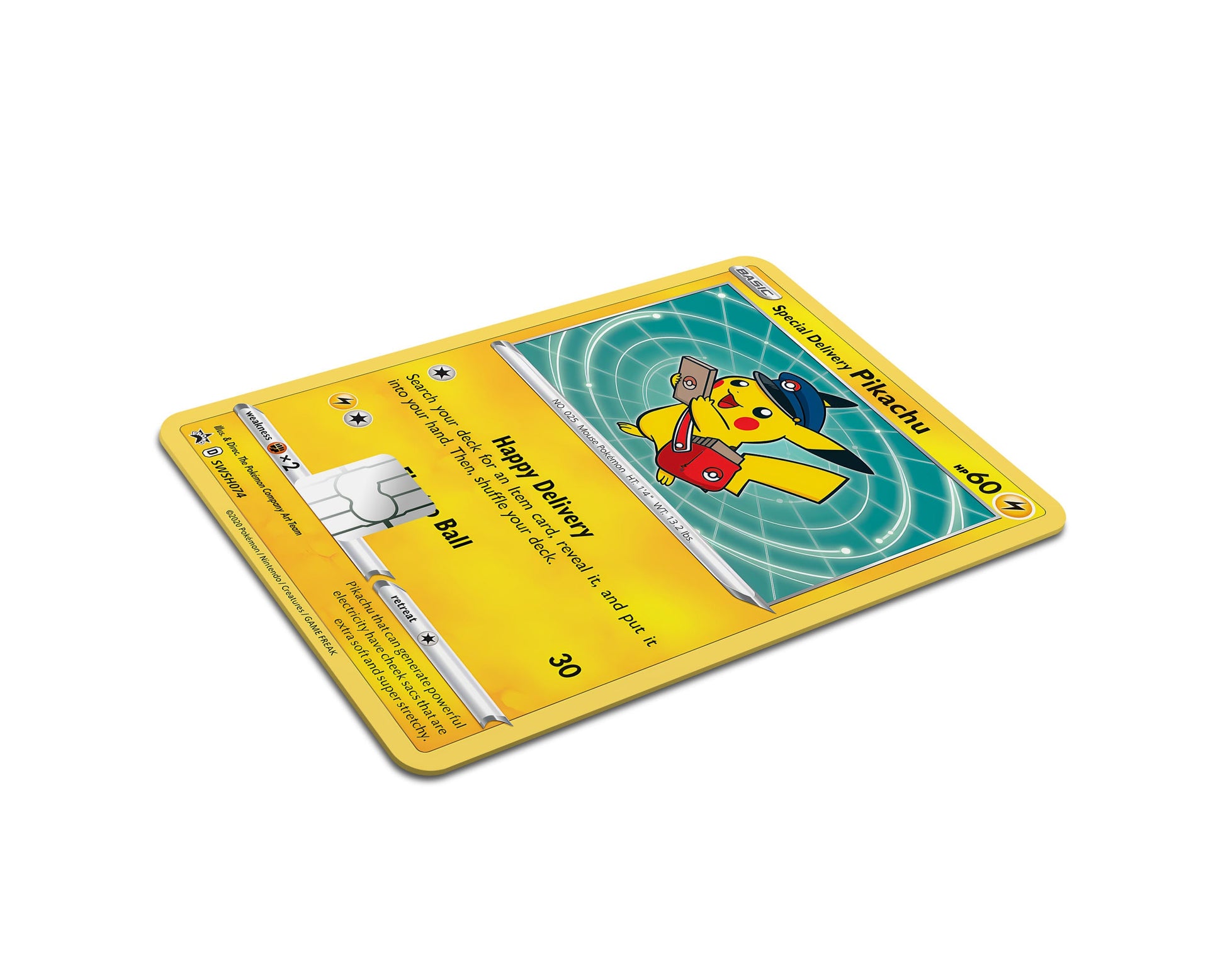 Anime Town Creations Credit Card Special Delivery Pikachu Pokemon Card Full Skins - Anime Pokemon Credit Card Skin