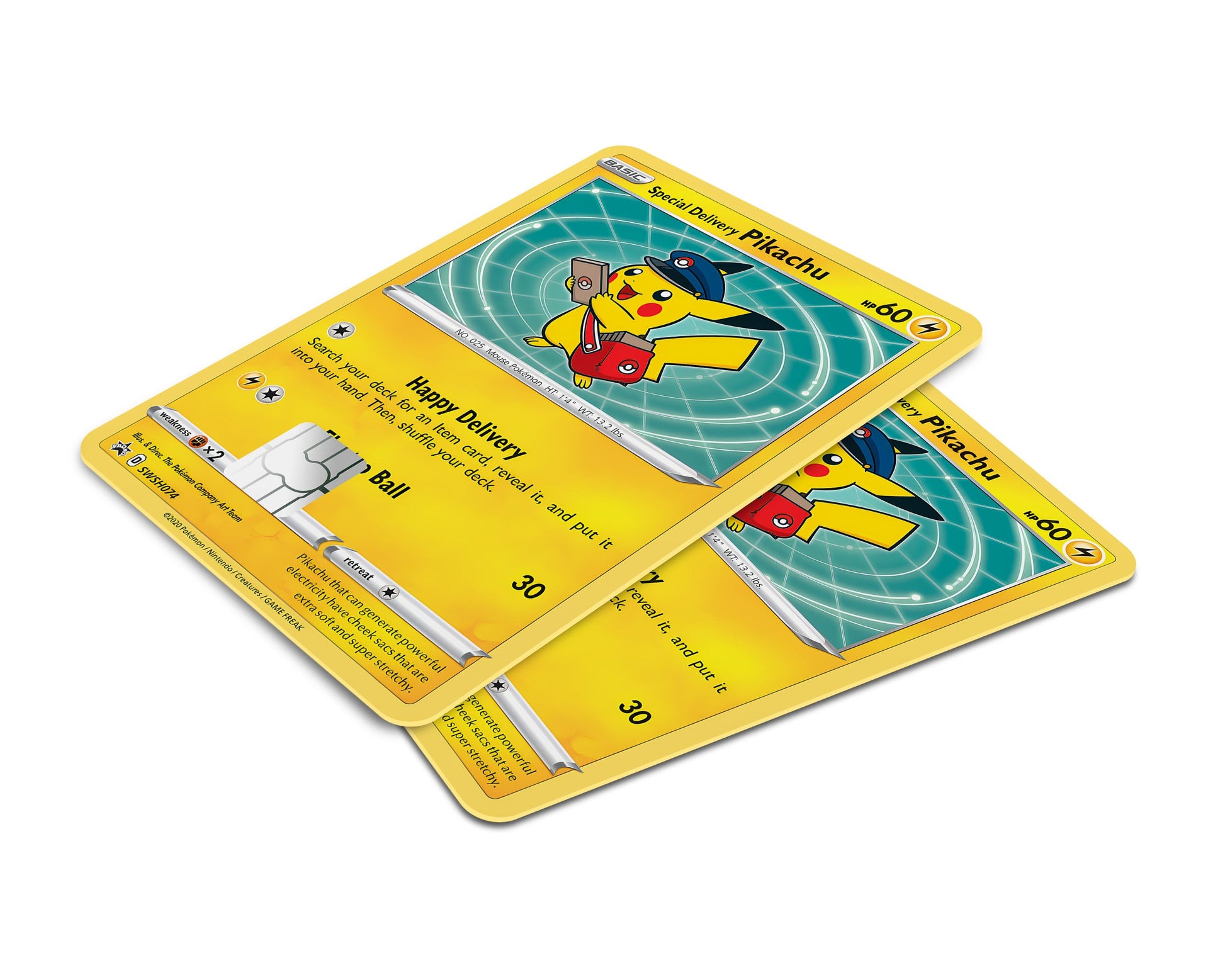 Anime Town Creations Credit Card Special Delivery Pikachu Pokemon Card Window Skins - Anime Pokemon Credit Card Skin