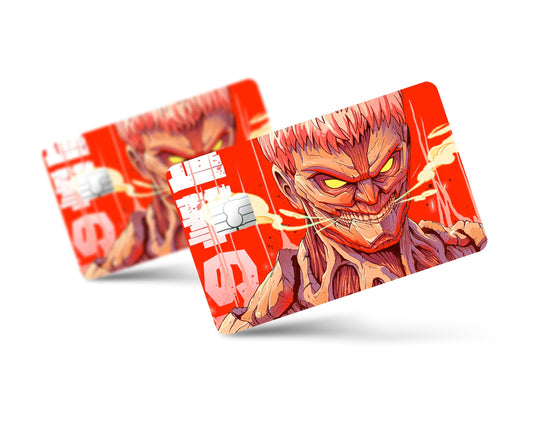 Anime Town Creations Credit Card Attack on Titan Armored Titan Full Skins - Anime Attack on Titan Credit Card Skin