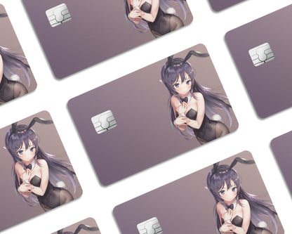 Anime Town Creations Credit Card Bunny Girl Senpai Mai Sakurajima Window Skins - Anime Rascal Does Not Dream of Bunny Girl Senpai Credit Card Skin