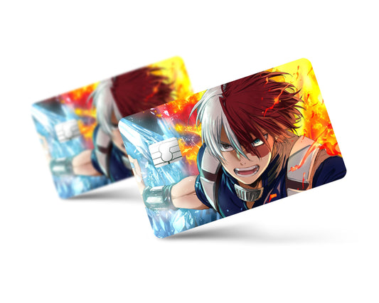 Anime Town Creations Credit Card My Hero Academia Shoto Torodoki Full Skins - Anime My Hero Academia Credit Card Skin