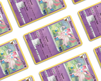 Anime Town Creations Credit Card Cute Sylveon Pokemon Card Window Skins - Anime Pokemon Credit Card Skin