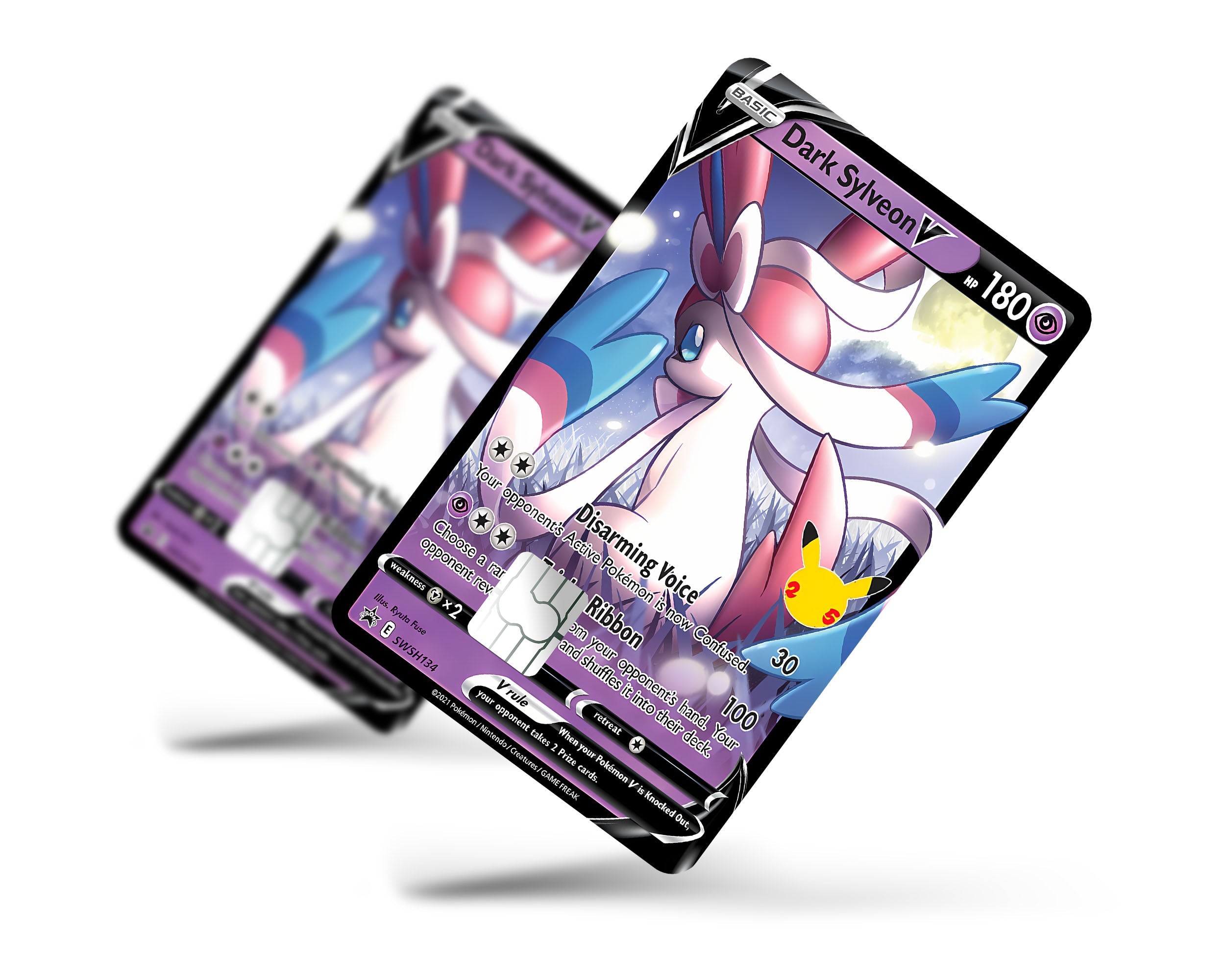 Dark Sylveon Pokemon Card Credit Card Credit Card Skin – Anime Town ...