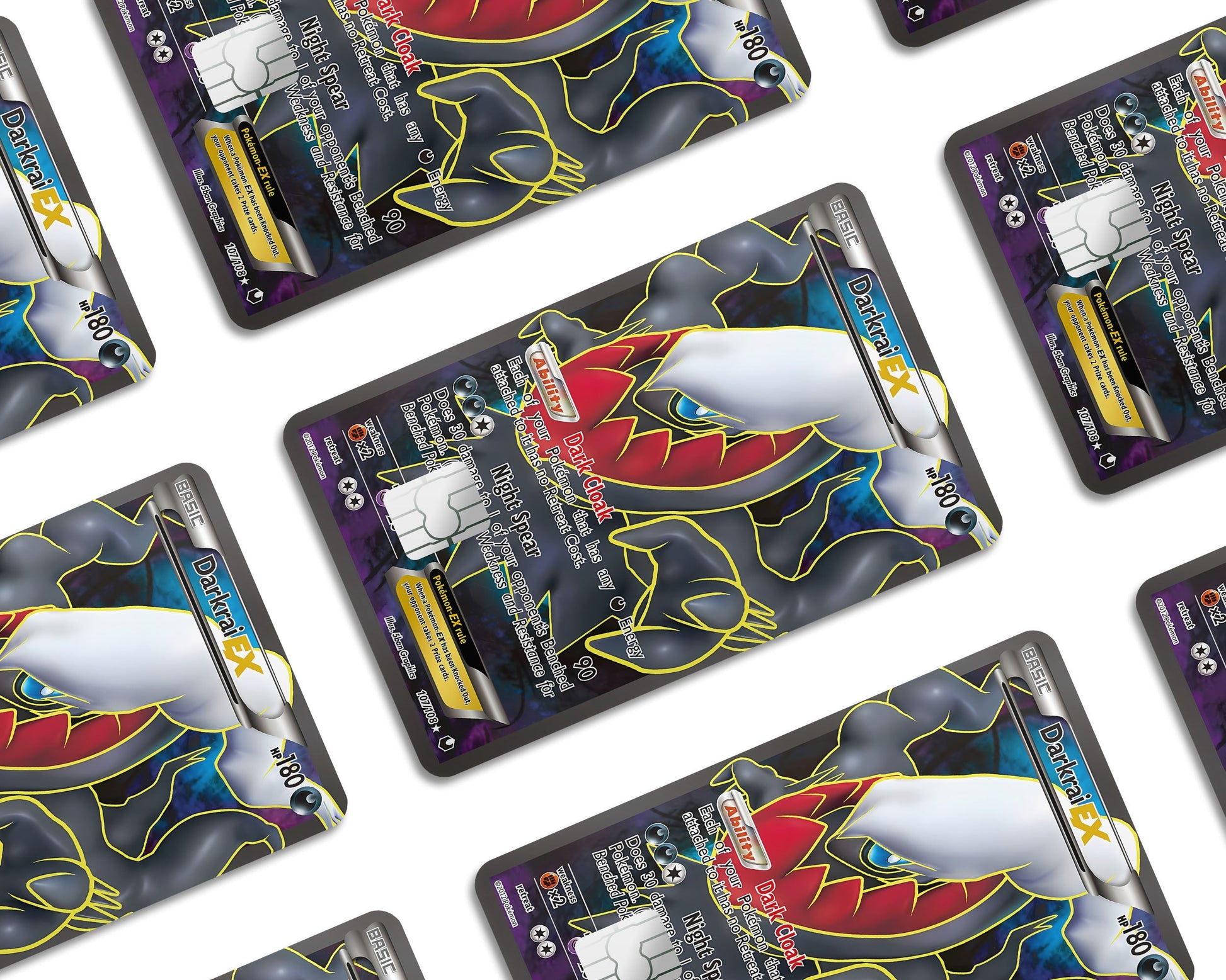 Anime Town Creations Credit Card Darkrai Pokemon Card Window Skins - Anime Pokemon Credit Card Skin