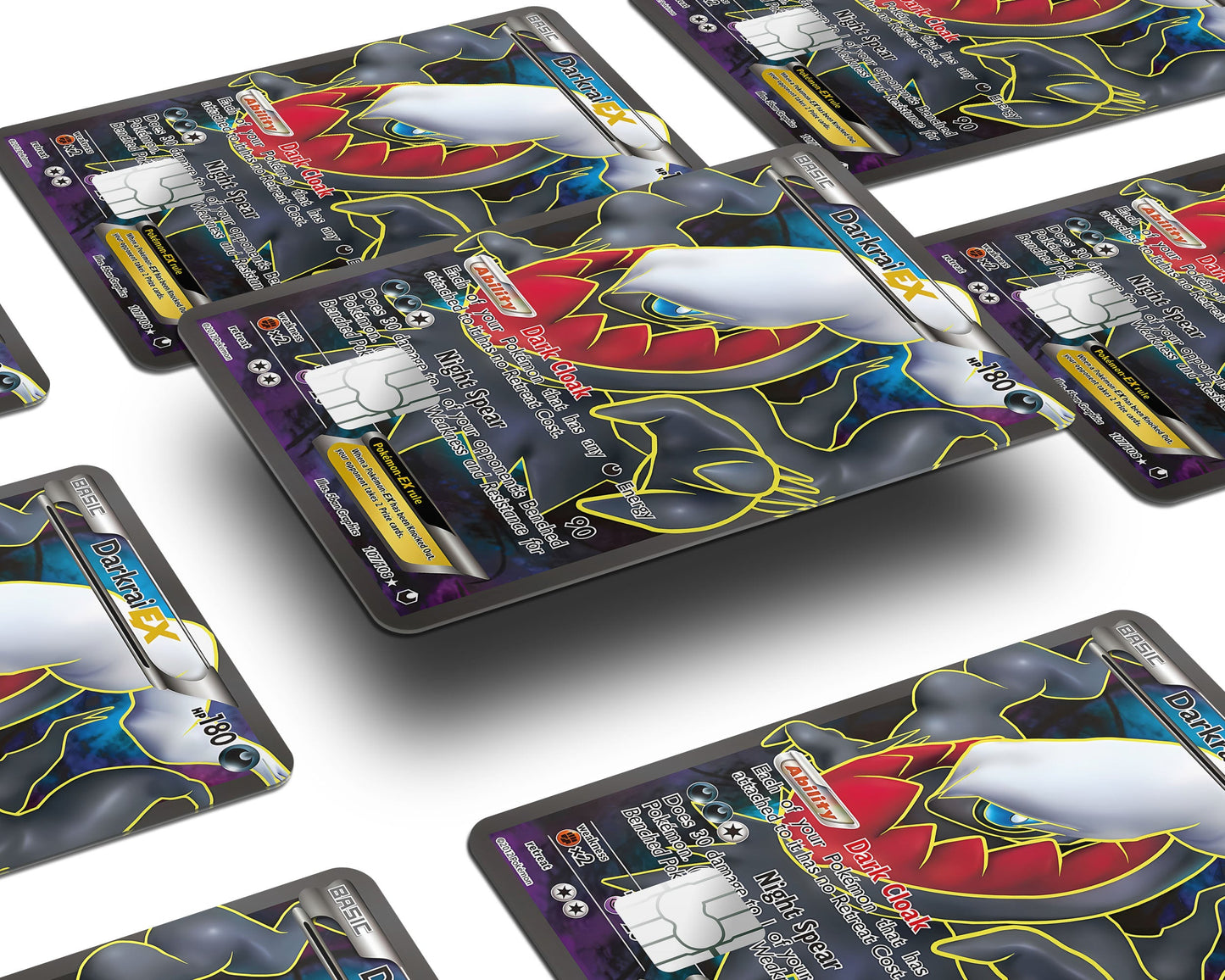 Anime Town Creations Credit Card Darkrai Pokemon Card Window Skins - Anime Pokemon Credit Card Skin