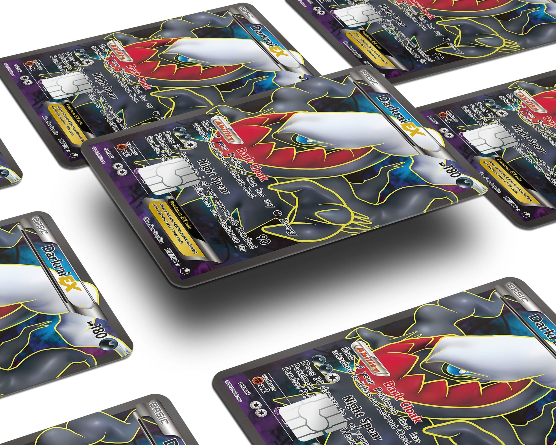Anime Town Creations Credit Card Darkrai Pokemon Card Window Skins - Anime Pokemon Credit Card Skin