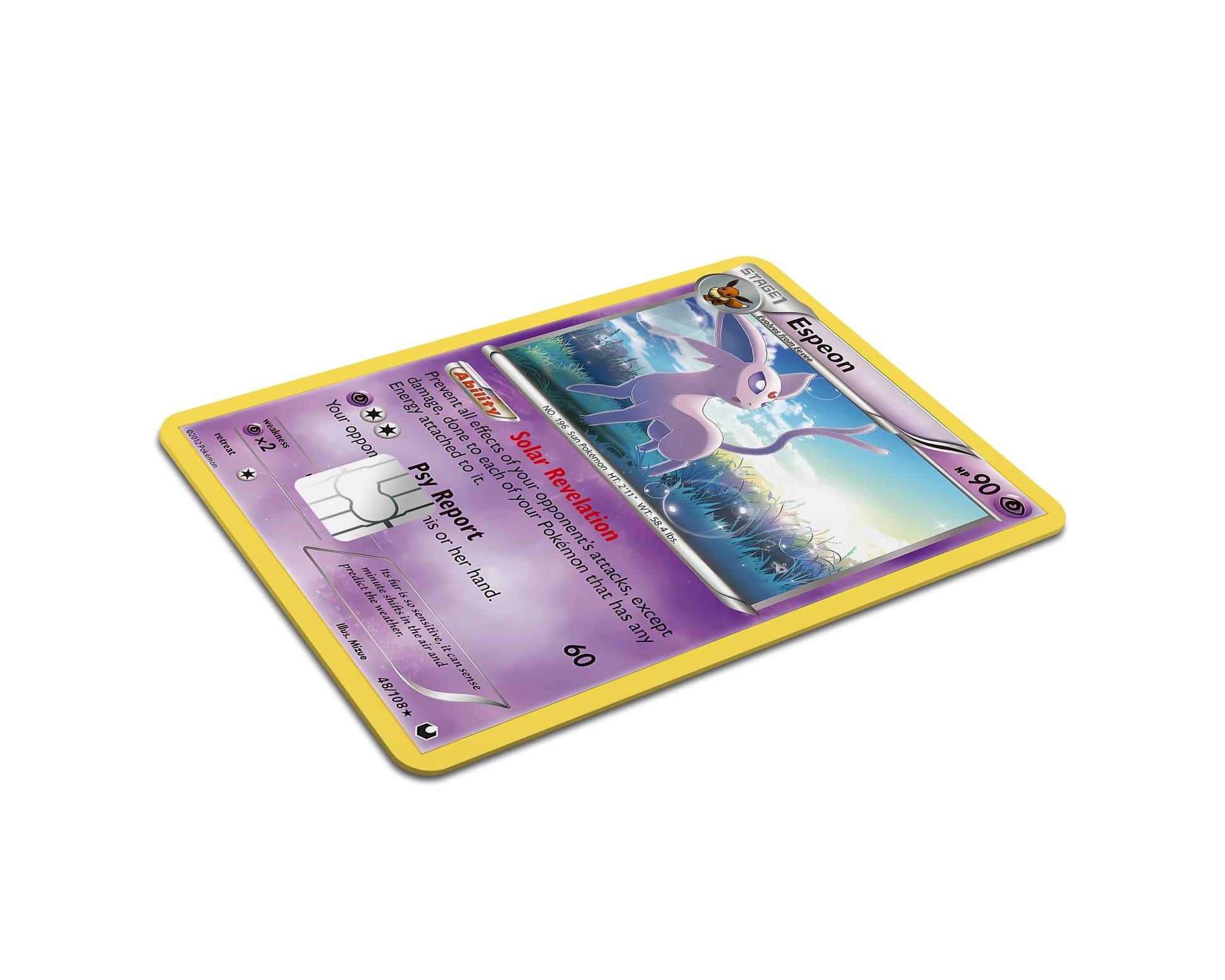 Anime Town Creations Credit Card Espeon Pokemon Card Full Skins - Anime Pokemon Credit Card Skin