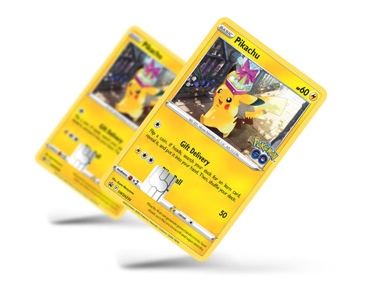Anime Town Creations Credit Card Gift Pikachu Pokemon Card Full Skins - Anime Pokemon Credit Card Skin