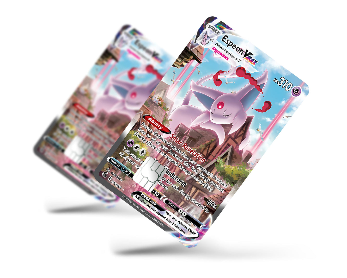 Rare Espeon Pokemon Card Credit Card Skin