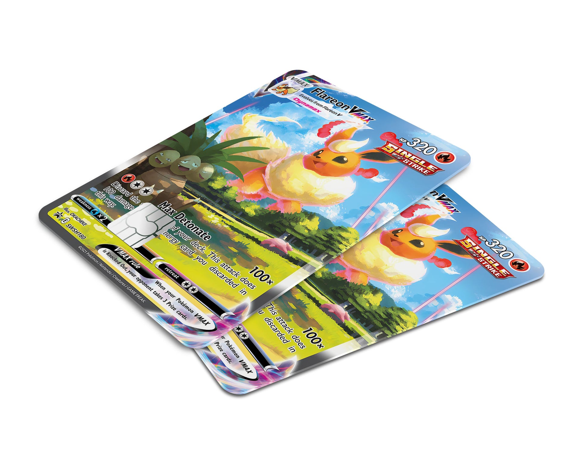 rare flareon pokemon card Rare Flareon Pokemon Card Credit Card Credit Card Skin – Anime Town Creations