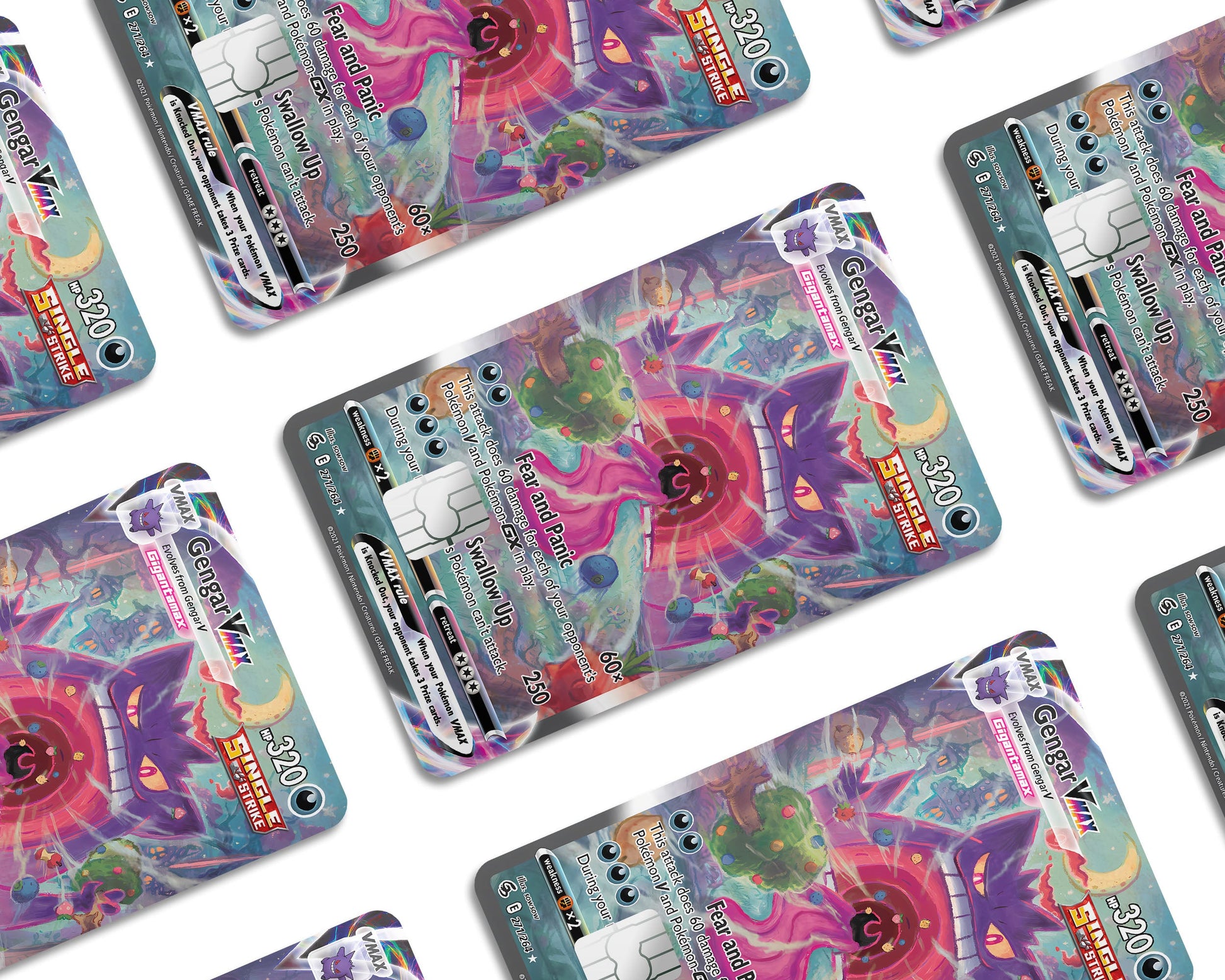 Rare Gengar Vmax Pokemon Card Credit Card Credit Card Skin Anime Town Creations Rare Gengar Vmax Pokemon Card Credit Card Credit Card Skin Anime Town Creations