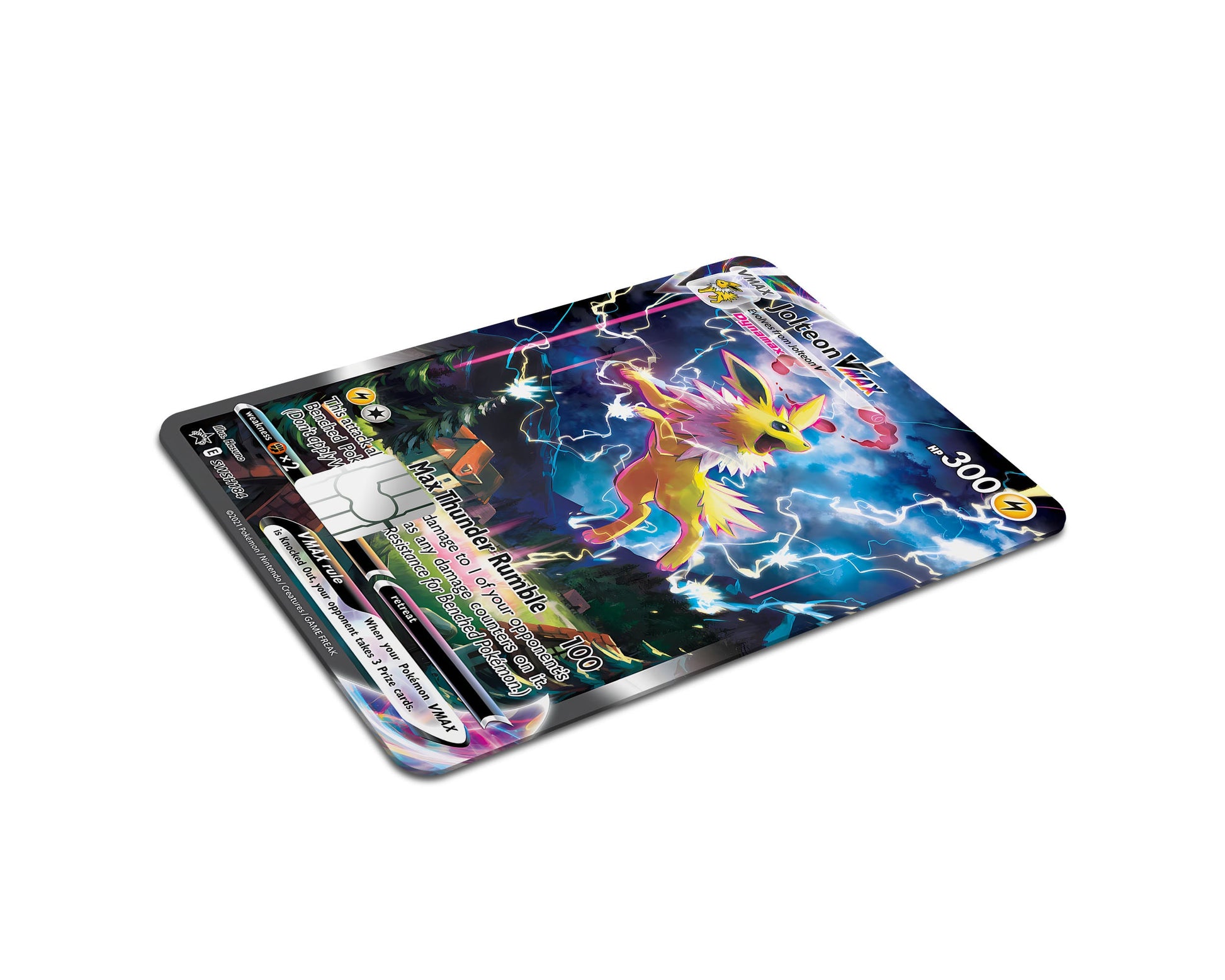 Rare Jolteon Pokemon Card Credit Card Skin - Full / Small Rare Jolteon Pokemon Card Credit Card Skin - Full / Small