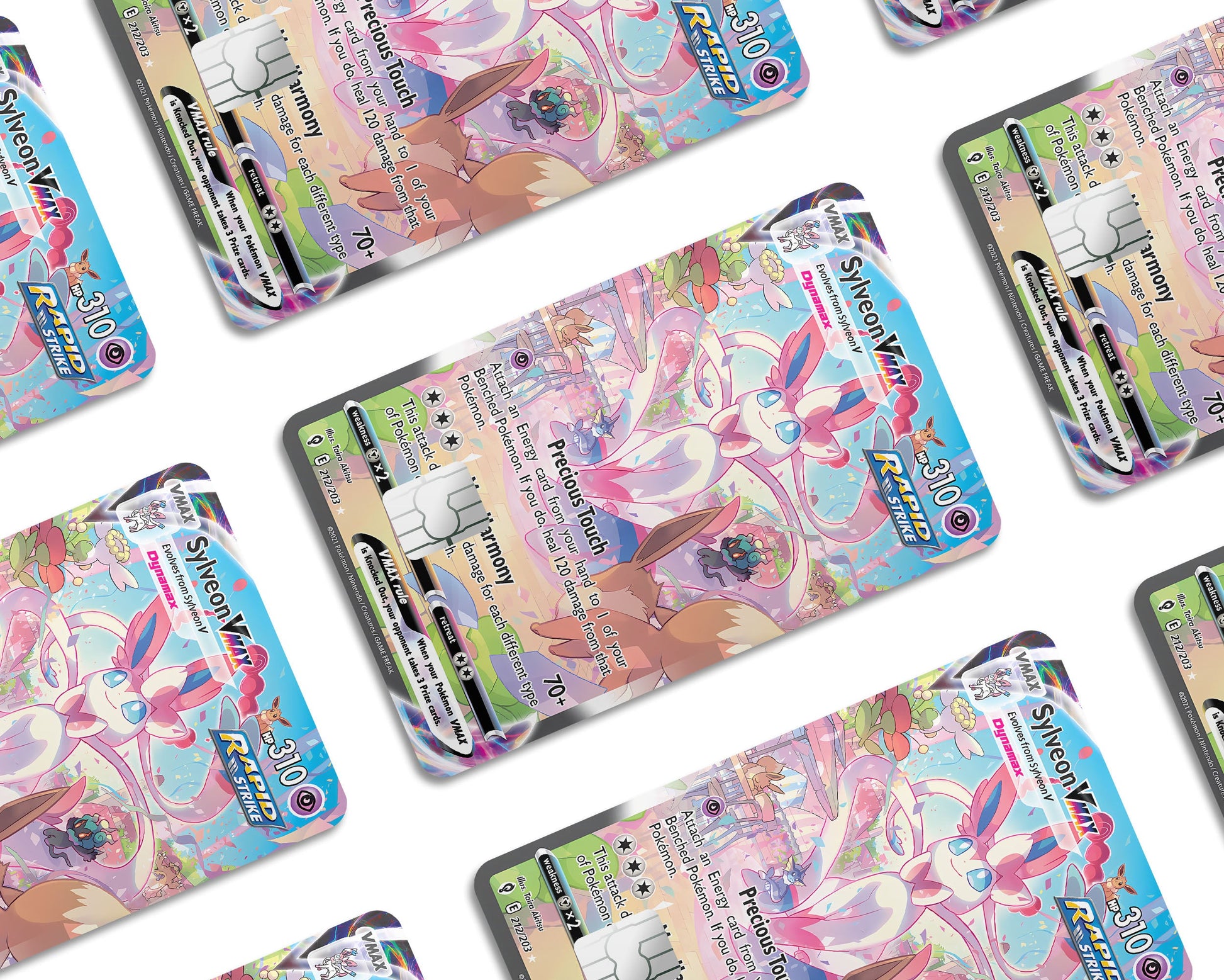 Rare Sylveon Pokemon Card Credit Card Credit Card Skin Anime Town Creations Rare Sylveon Pokemon Card Credit Card Credit Card Skin Anime Town Creations