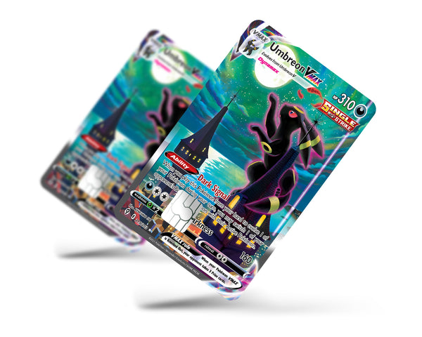 bbc pokemon cards Rare Umbreon Card Credit Card Credit Card Skin – Anime Town Creations Size:11x15 in. Rectangle Sea 🃏 SAN DIEGO CARD