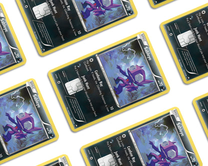 Anime Town Creations Credit Card Sableye Pokemon Card Window Skins - Anime Pokemon Credit Card Skin
