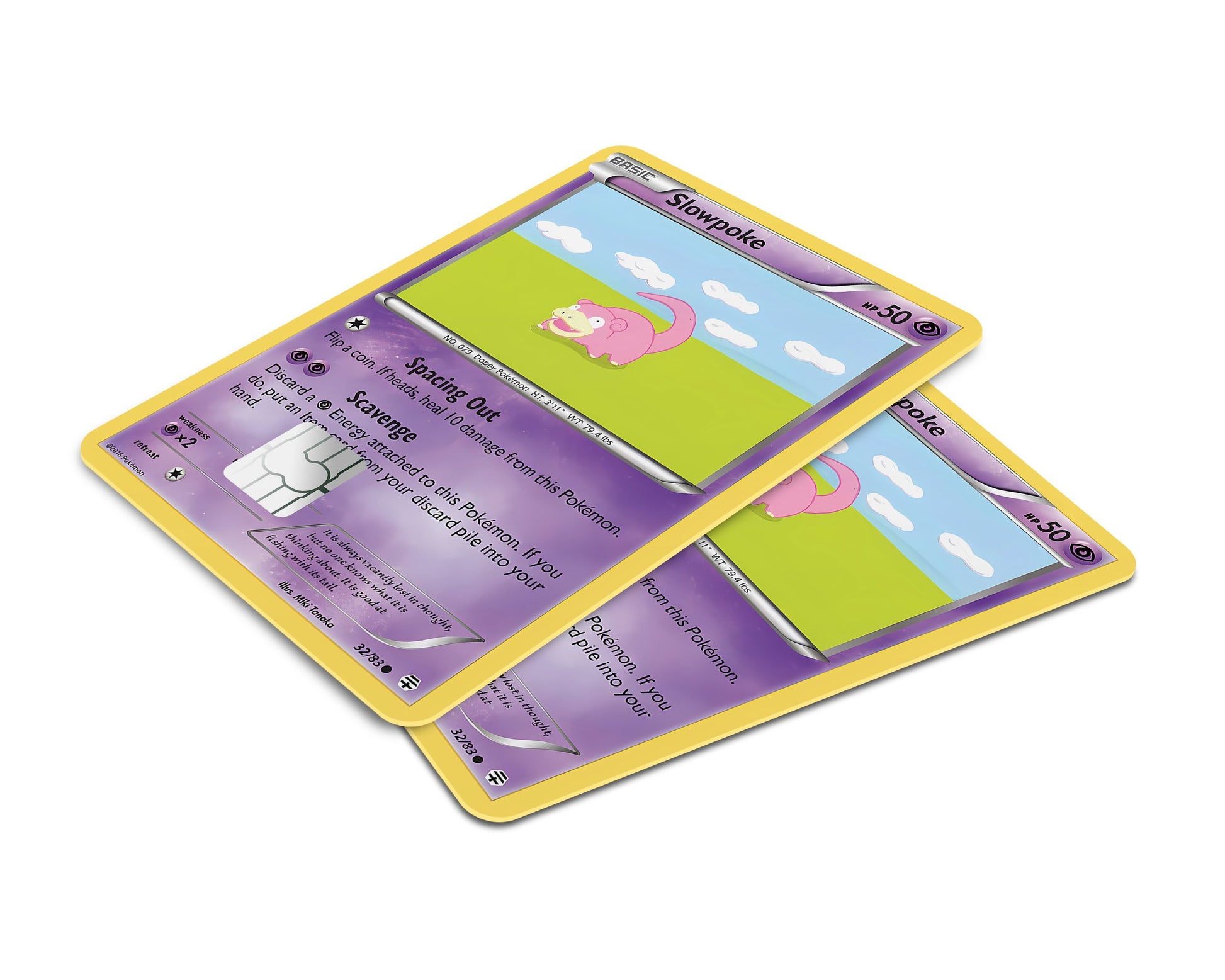Slowpoke Pokemon Card Credit Card Skin