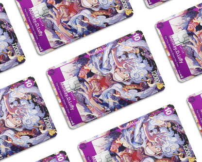 Anime Town Creations Credit Card Gear 5 Luffy Smile One Piece Card Window Skins - Anime One Piece Credit Card Skin