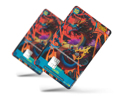 Anime Town Creations Credit Card Kaido Dragon One Piece Card Full Skins - Anime One Piece Credit Card Skin