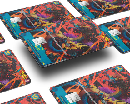 Anime Town Creations Credit Card Kaido Dragon One Piece Card Window Skins - Anime One Piece Credit Card Skin