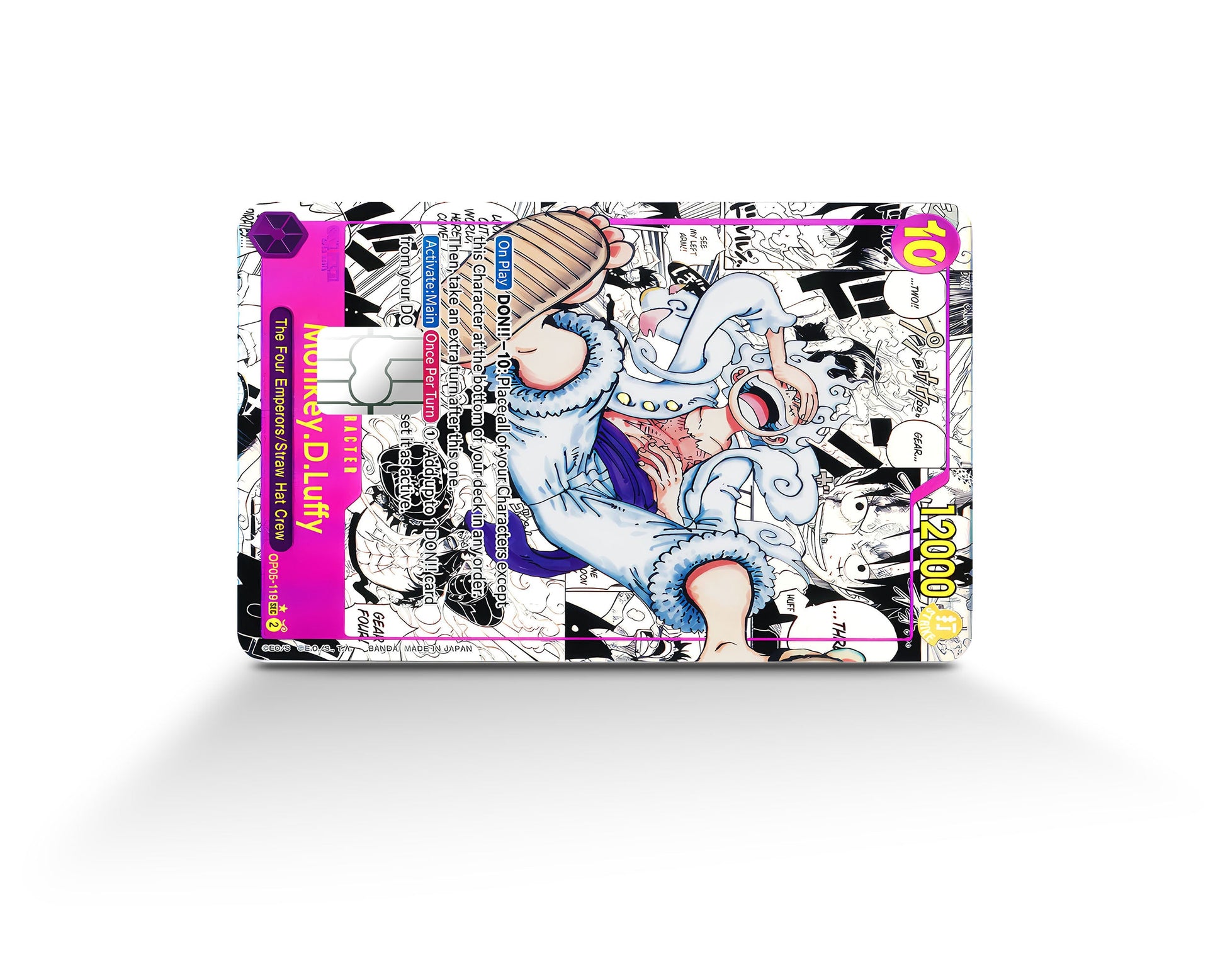 gear 5 manga card Luffy Gear 5 Manga Limited Edition One Piece Card Credit Card Credit Card Skin – Anime Town Creations