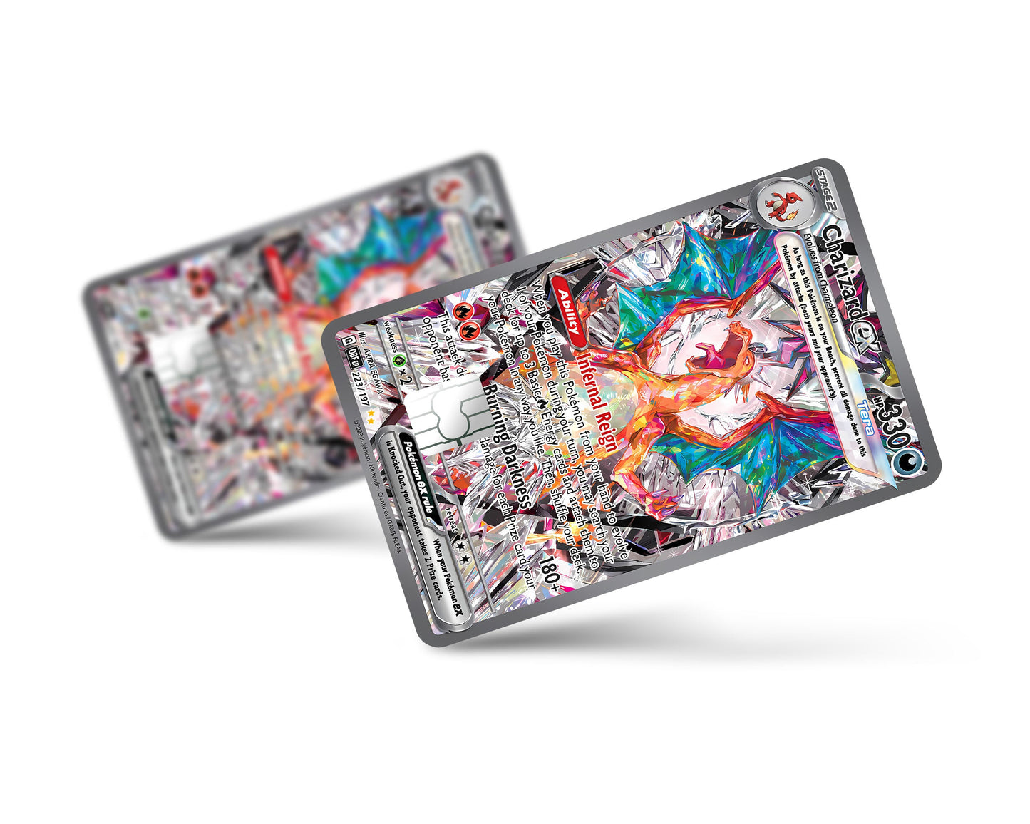 Anime Town Creations Credit Card Charizard EX Pokemon Card Full Skins - Anime Pokemon Credit Card Skin