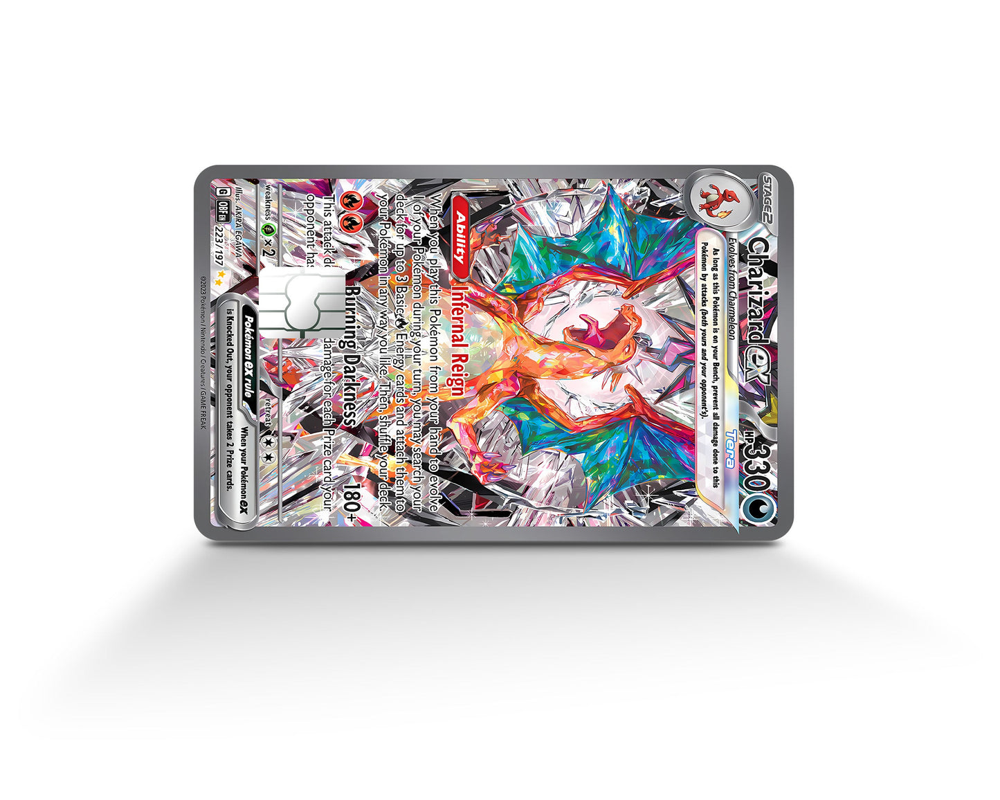 Anime Town Creations Credit Card Charizard EX Pokemon Card Full Skins - Anime Pokemon Credit Card Skin