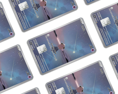 Anime Town Creations Credit Card Cleffa Starlight Pokemon Card Window Skins - Anime Pokemon Credit Card Skin
