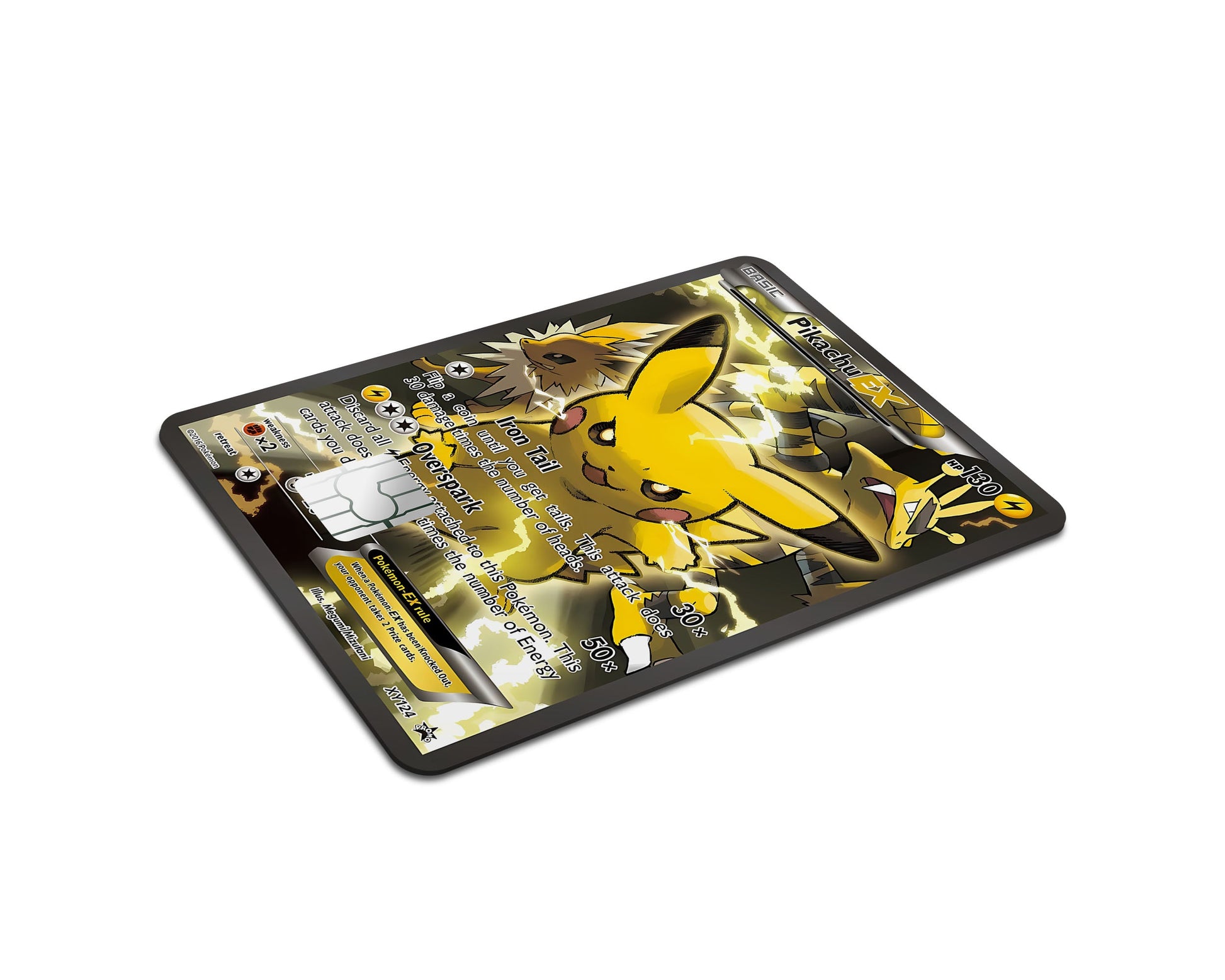Anime Town Creations Credit Card Electric Pikachu Pokemon Card Half Skins - Anime Pokemon Credit Card Skin