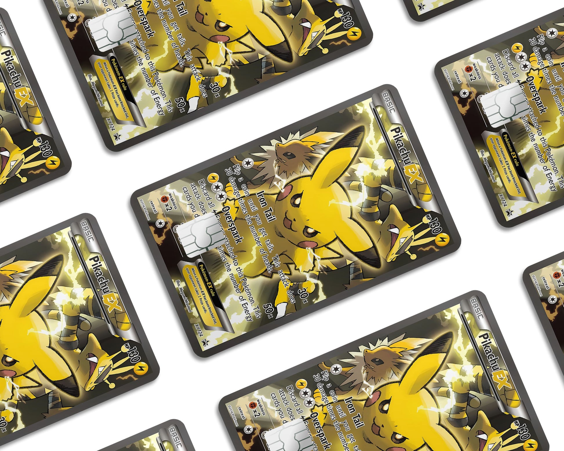 Anime Town Creations Credit Card Electric Pikachu Pokemon Card Window Skins - Anime Pokemon Credit Card Skin