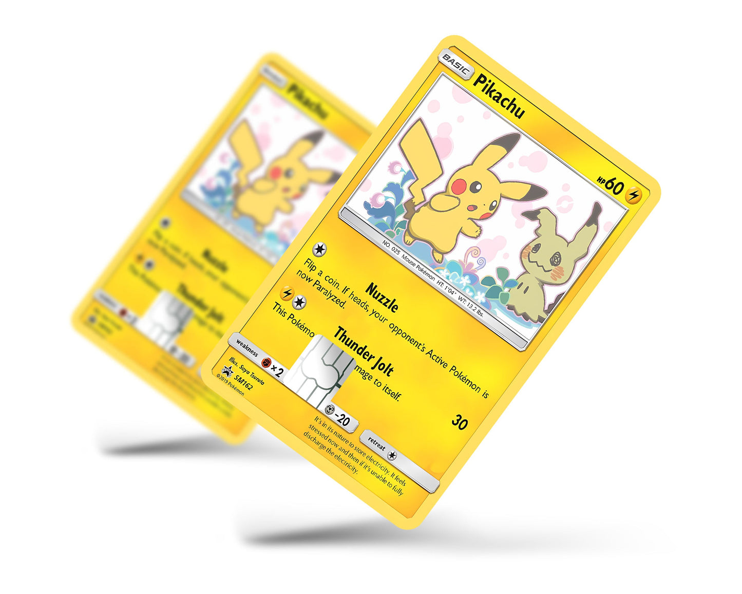 Pikachu Mimikyu Pokemon Card Credit Card Skin - Full / Small