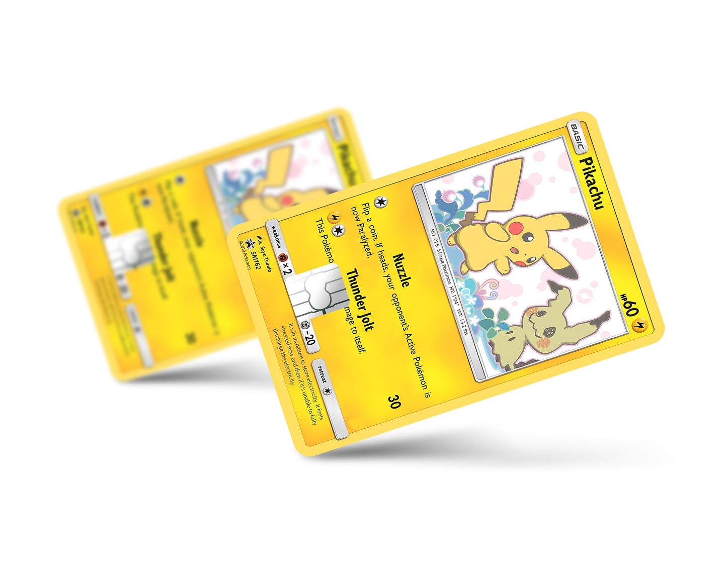 Anime Town Creations Credit Card Pikachu Mimikyu Pokemon Card Full Skins - Anime Pokemon Credit Card Skin