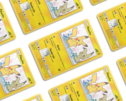 Anime Town Creations Credit Card Pikachu Mimikyu Pokemon Card Window Skins - Anime Pokemon Credit Card Skin