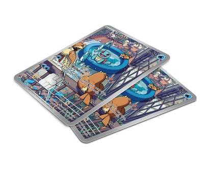 Anime Town Creations Credit Card Squirtle Splash Pokemon Card Window Skins - Anime Pokemon Credit Card Skin