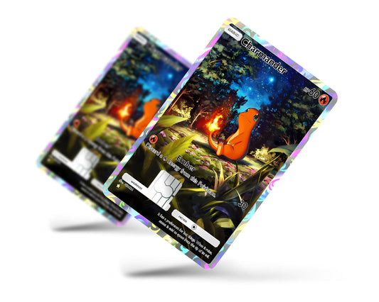Anime Town Creations Credit Card Charmanda Pocket Pokemon Card Full Skins - Anime Pokemon Credit Card Skin